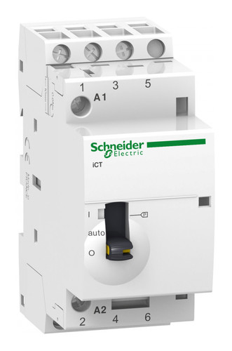 Модульный контактор Schneider Electric iCT 3P 25А 400/240В AC