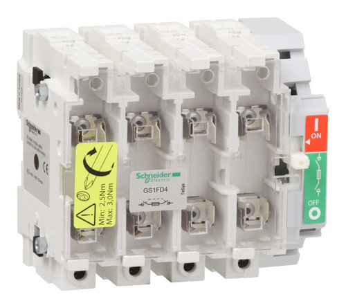 Рубильник с предохранителем Schneider Electric TeSys GS 50А 4P, 14x51