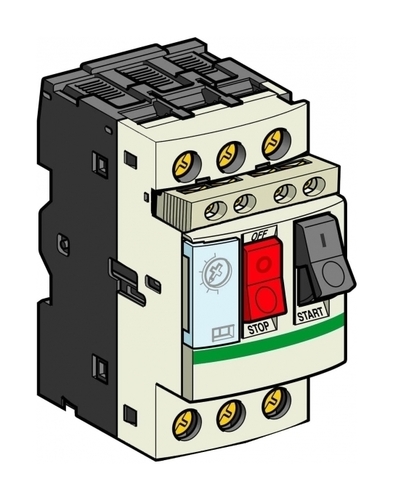 Силовой автомат для защиты двигателя Schneider Electric TeSys GV2 4А 3P, термомагнитный расцепитель