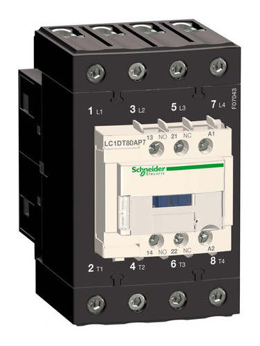 Контактор Schneider Electric TeSys LC1D EVERLINK 4P 80А 440/24В AC 30кВт